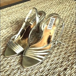 Brand NEW Gold Badgley Mischka Heels